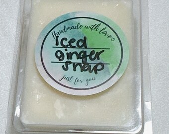 Iced Gingersnap scented Wax Melt|Pumpkin|Soy wax|eco friendly|flame less|Christmas gift | stocking stuffer| soy wax melt|wax melt