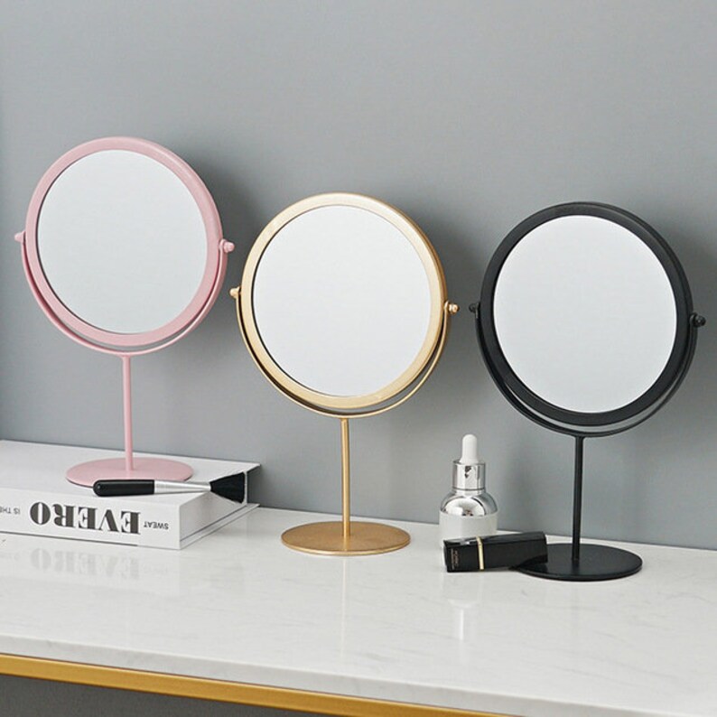 Nordic Large Round Mirror Desk Mirror Small Mirror Vanity Etsy