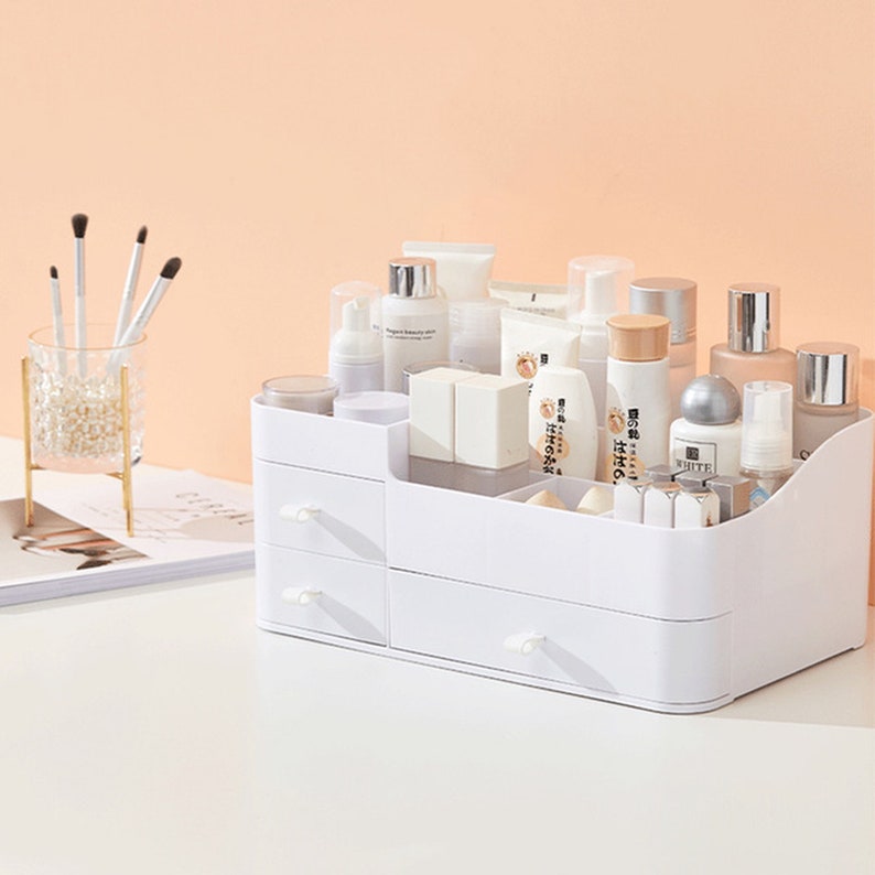 Makeup Organizer Makeup Vanity Desk Organizer Bathroom Etsy