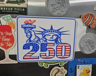 USA 250 Statue of Liberty Patriotic Plaque