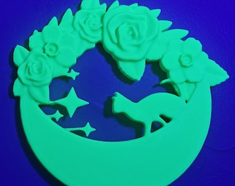 Starry Moon Cat Wreathe