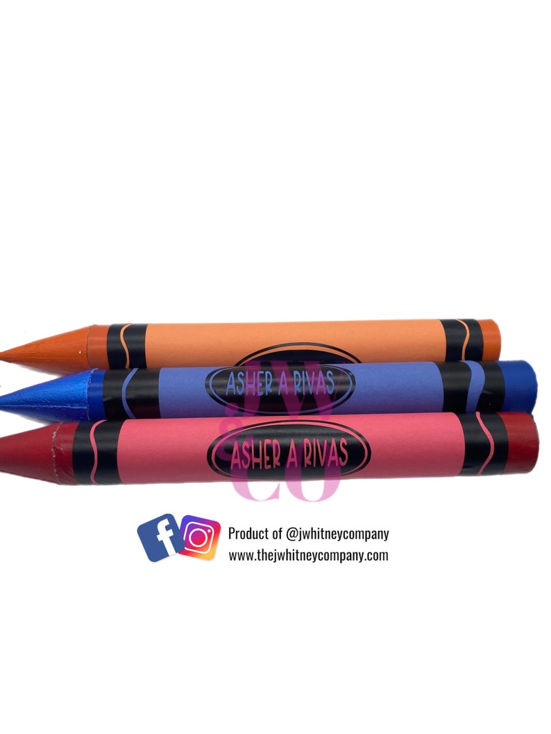 Large Crayons/ Crayons / Crayon Prop/ Custom Crayon / Crayon Etsy