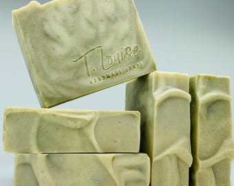 Frosted Fir | Coconut-Free Soap Bars | Large bars | Handmade soap for everyday use