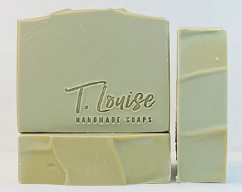 Amberwood moss - Large Bars 5.5oz/Coconut-Free Handmade Soap/Everyday use