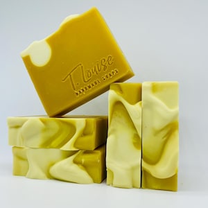 Lemon Bar - Large handmade soap bar 5.5oz/Coconut-free/Everyday use