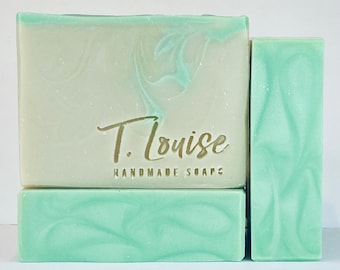 Evergreen Forest - Large Bars 5.5oz/Coconut-Free Handmade Soap/Everyday use