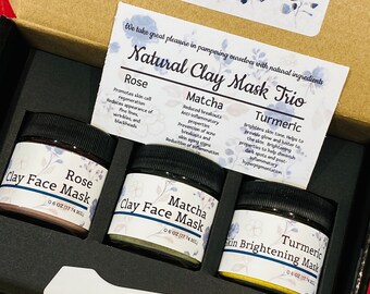 Clay Mask Trio / Natural skin care