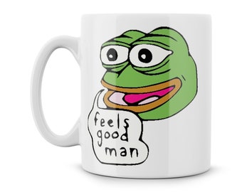 Pepe The Frog Dank Laser Cut Coffee Duster Cappuccino Stencil Ideal For Cakes Feels Bad man Feels Good man