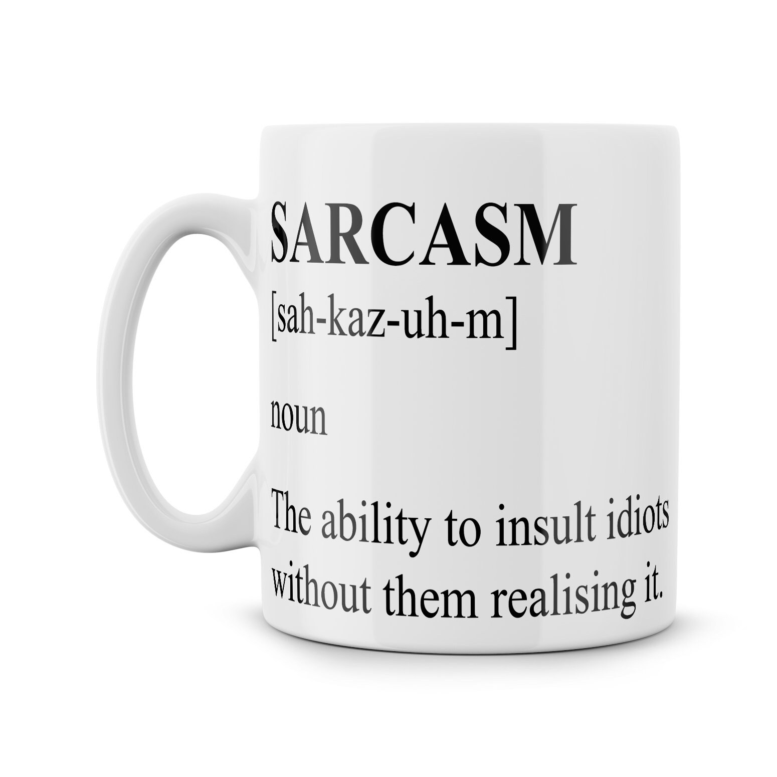 Sarcasm Definition Insult Gift Funny Parody Ceramic Mug Meme Etsy