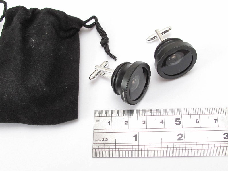 Real Glass Camera Larger Lens Cufflinks Ideal Gift For Photographer DSLR SLR For Men Wedding Groomsmen Gift In Gift Box Fathers Day Gift