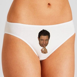 Ian Malcolm Jeff Goldblum Nic Cage Jurassic Dinosaur Fan High Leg Cotton Knickers Humor Cute Funny Gift Inc Gift Bag Reddit Internet Meme