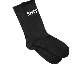 Pair of Shit Socks Joke Rude Insult Surprise Gag Gift Funny Gift Birthday Crap Gift Novelty Sox Fathers Day Gift