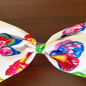 Large butterfly hair bow, butterflies hair clip, girls bow on alligator clip