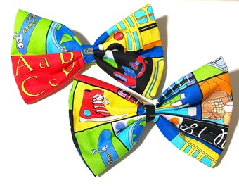 Colorful school bow , student hair bow, girls hair clip,