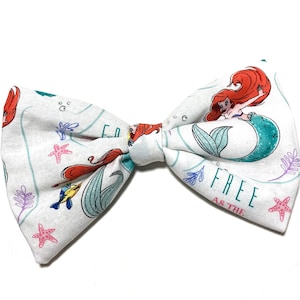 Ariel hair bow, Girls hair tie , little mermaid bow, mermaid bow, holiday gift for girls