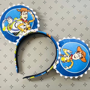 Buzz and Woody Mickey Mouse Ears for the Guys, Mickey headband, Toy Story Ears, Toy Story Headband, Hollywood Studio Ears... READY TO SHIP