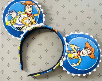 Buzz and Woody Mickey Mouse Ears for the Guys, Mickey headband, Toy Story Ears, Toy Story Headband, Hollywood Studio Ears... READY TO SHIP