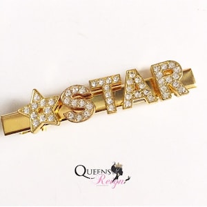 STAR Hair Clip, Name Personalised Hair Clip, Custom Hair Clip, Customised hair Clip, letter initial hair grip, Custom Hair Clip