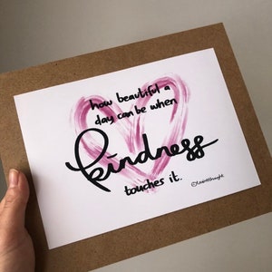 Wellbeing Postcard: Kindness