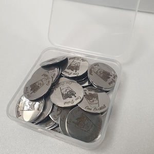 5-250 fichas de cóctel personalizadas, fichas de empresa, fichas metálicas de regalo, regalo para amigos, fichas con logotipo de marca personalizado, fichas de bebida personalizadas, grabadas