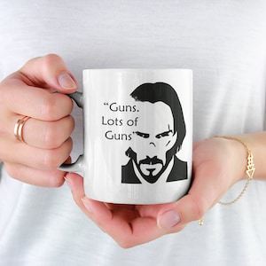 JOHN-WICK-Lots of-Novelty-White Mug 15oz
