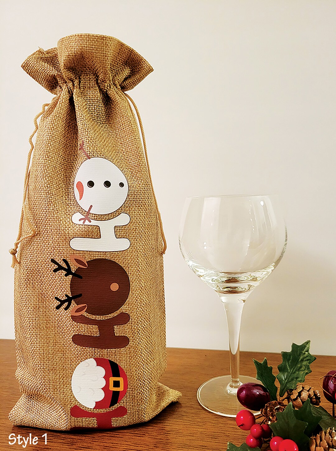 Christmas Wine Gift Bags Christmas Wine Bags Holiday Wine Bags Holiday