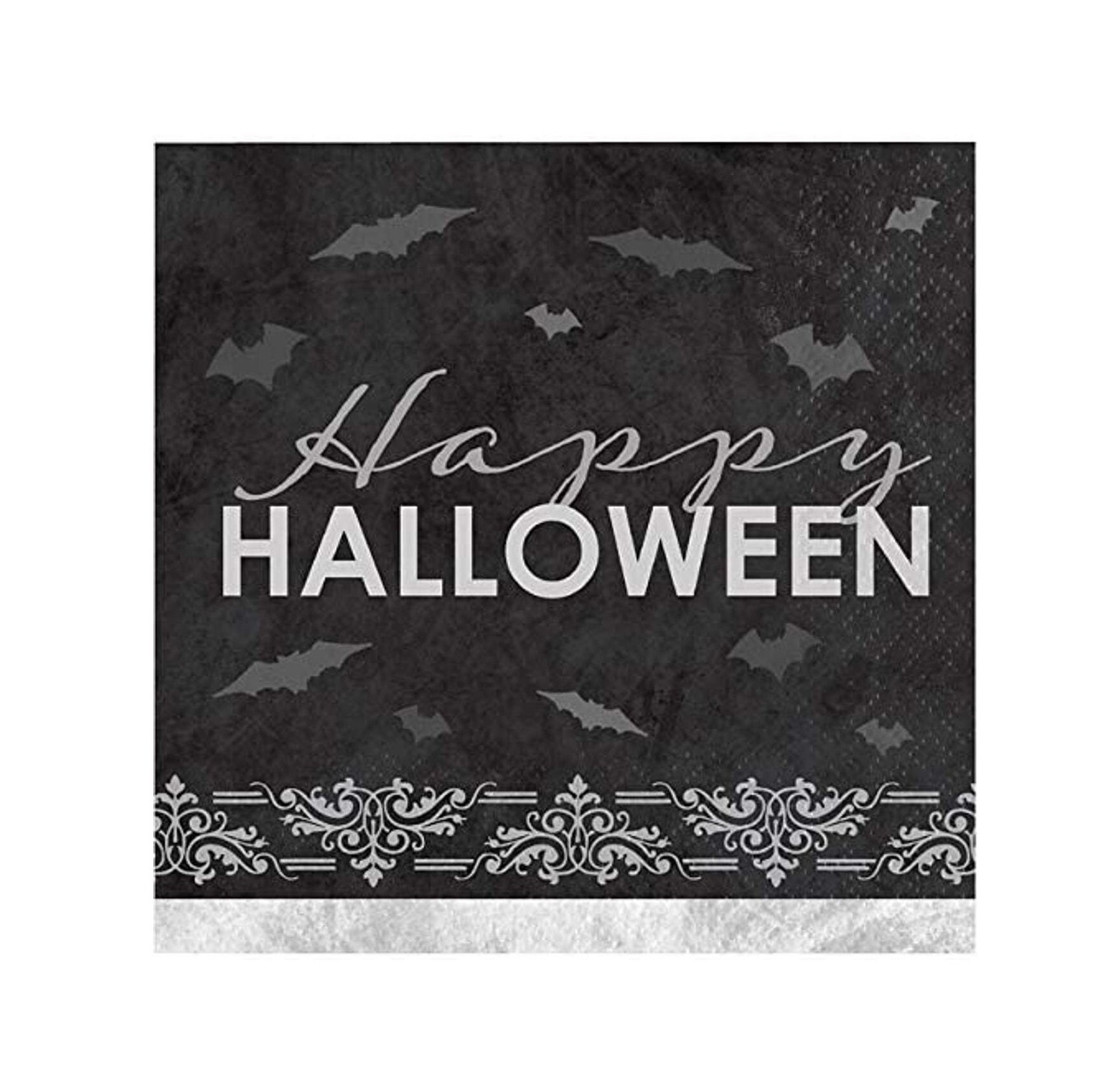 Happy Halloween Paper Beverage Cocktail Napkins 16 Count Etsy UK