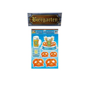 Oktoberfest Biergarten Zeichen und Cardstock Cut Outs Dekoration Set