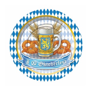Oktoberfest 9” Plates – 8 Count