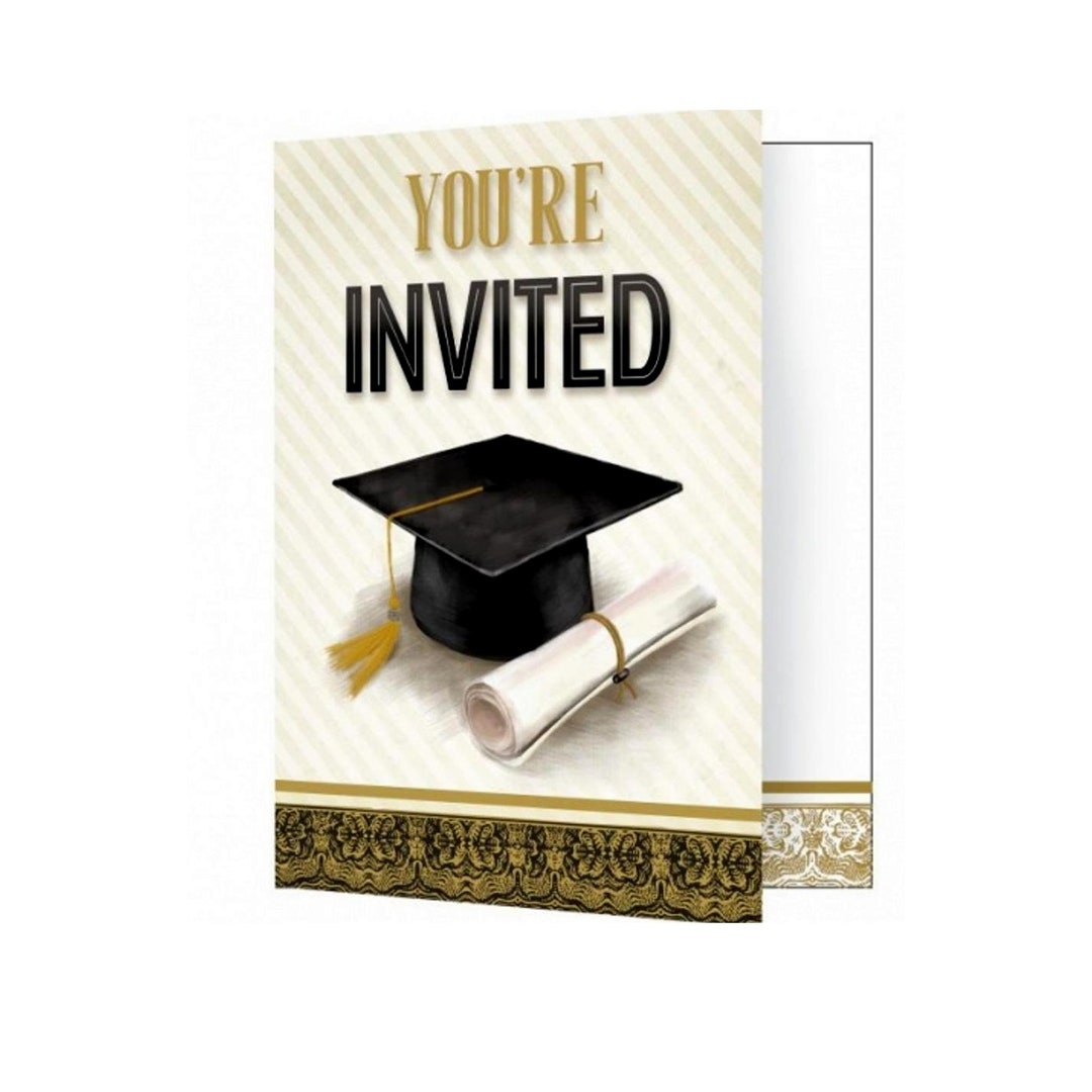 Graduation Classic Fold Over Invitations – 16 Count - Etsy