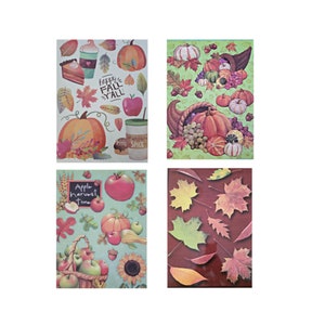 Harvest Window Clings 12” x 17” – Set of 4