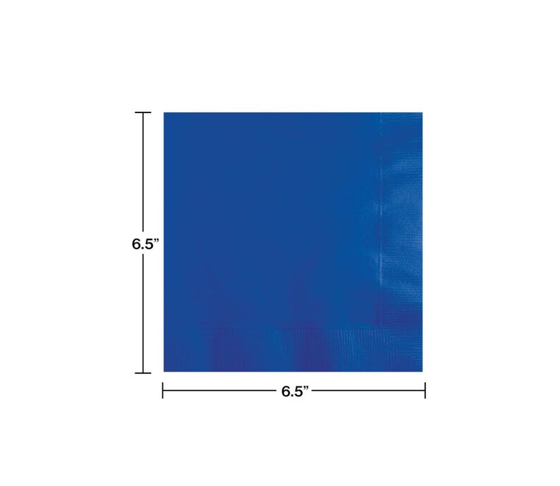 Royal Blue Plain Solid Color Paper Disposable Luncheon Napkins Etsy