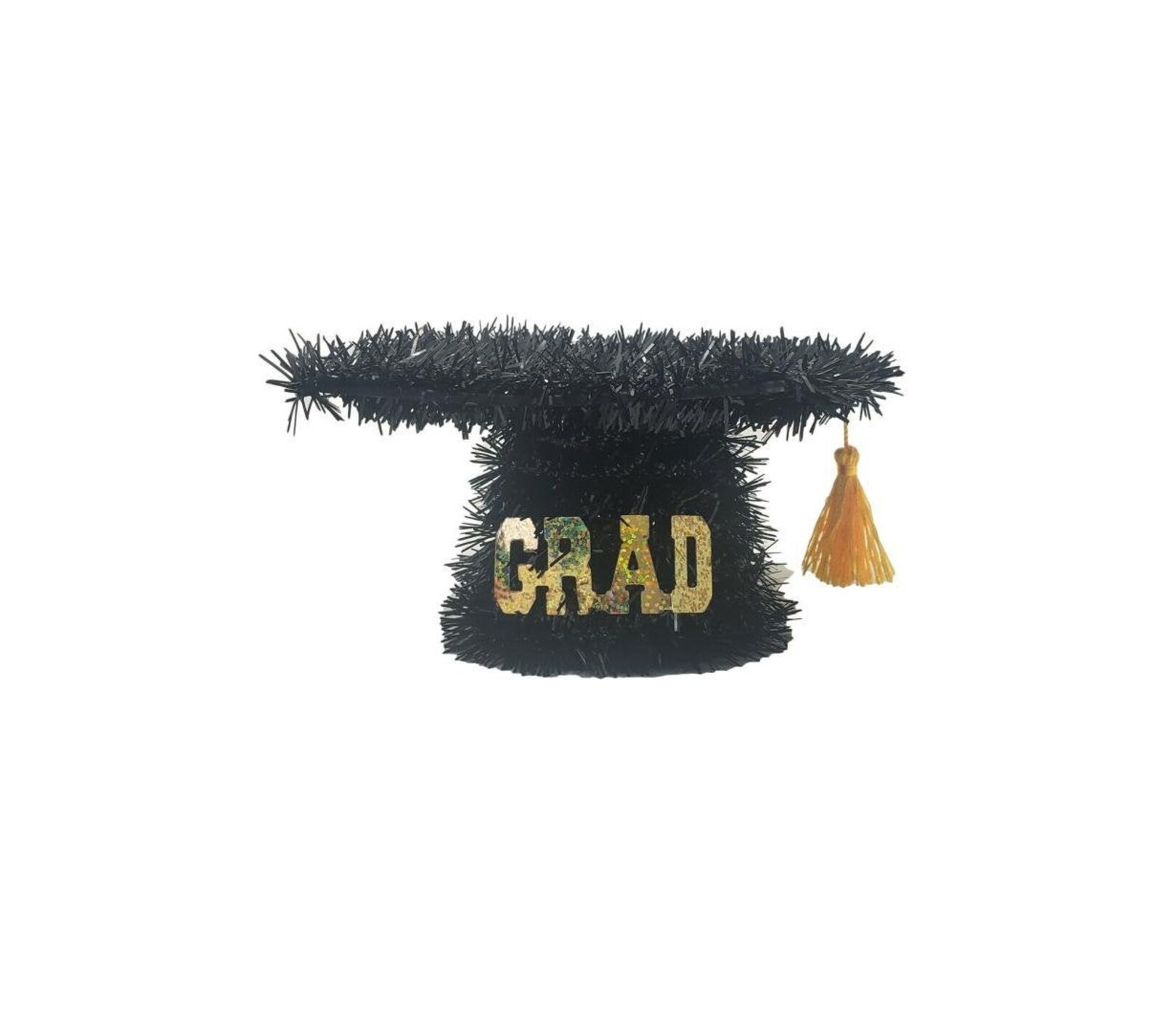 Graduation Cap Plastic and Tinsel 3D Decoration Etsy
