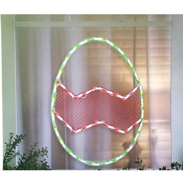 Easter Egg Silhouette Lighted Instant Décor Window Decoration – 1 Piece