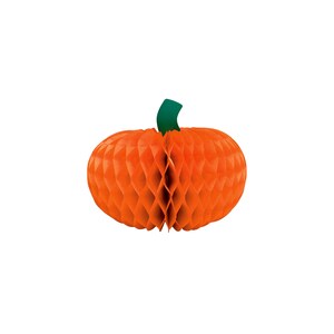 Harvest Happy Thanksgiving 6” Pumpkin Honeycomb Centerpiece