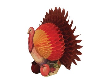 Harvest Happy Thanksgiving 6” Turkey Honeycomb Centerpiece