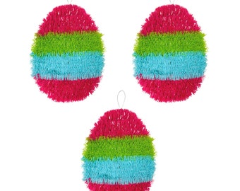 Easter Egg Tinsel Hanging Door or Wall Decoration – 3 Pieces