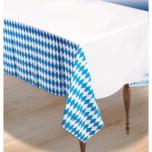 Oktoberfest Plastic Table Cover 54” x 108” – 1 Piece