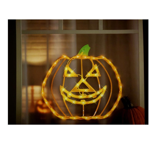 Lighted Halloween Window Decorations Etsy