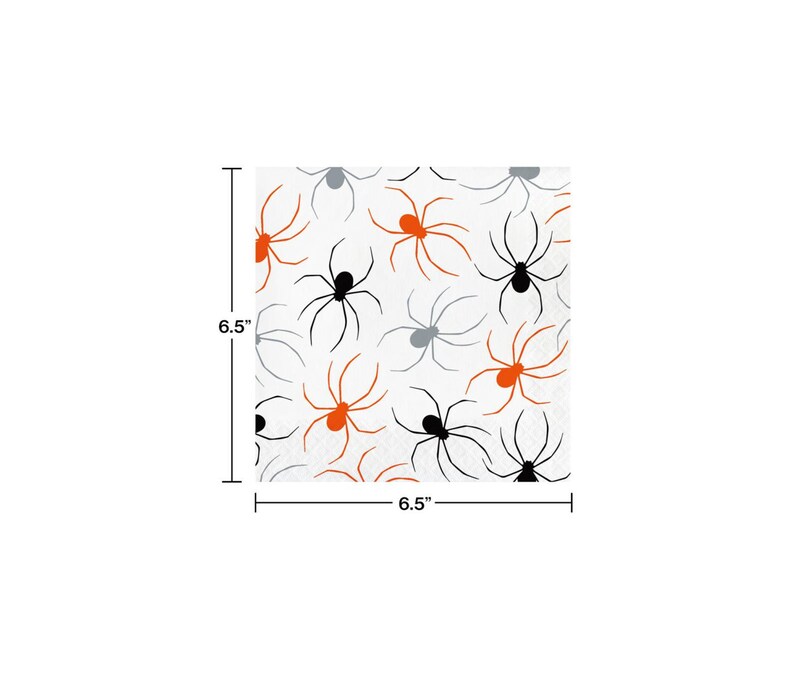 Halloween Spiders Paper Luncheon Napkins \u2013 32 Count