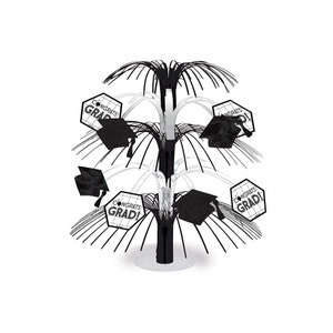 Graduation “Congrats Grad” Foil Cascade Spray Centerpiece – 1 Piece