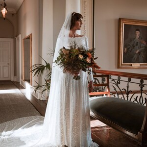 Etsy long sleeve wedding dress discount
