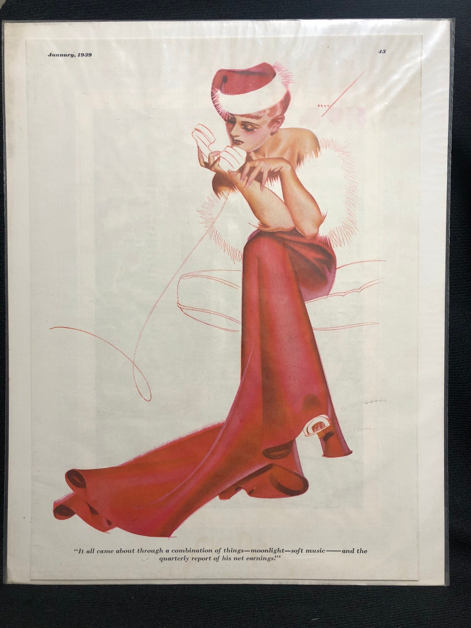 George Petty Esquire Magazine Pin-up Art January 1939 | Etsy