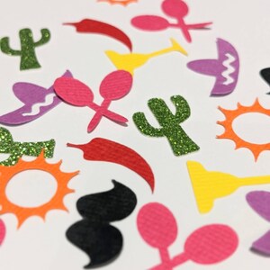 Confete de Fiesta Mexicana/Decorações de Festa do Dia dos Mortos/Decorações de Cactos/Decorações de Mesa Cinco de Mayo/Tema Mexicano