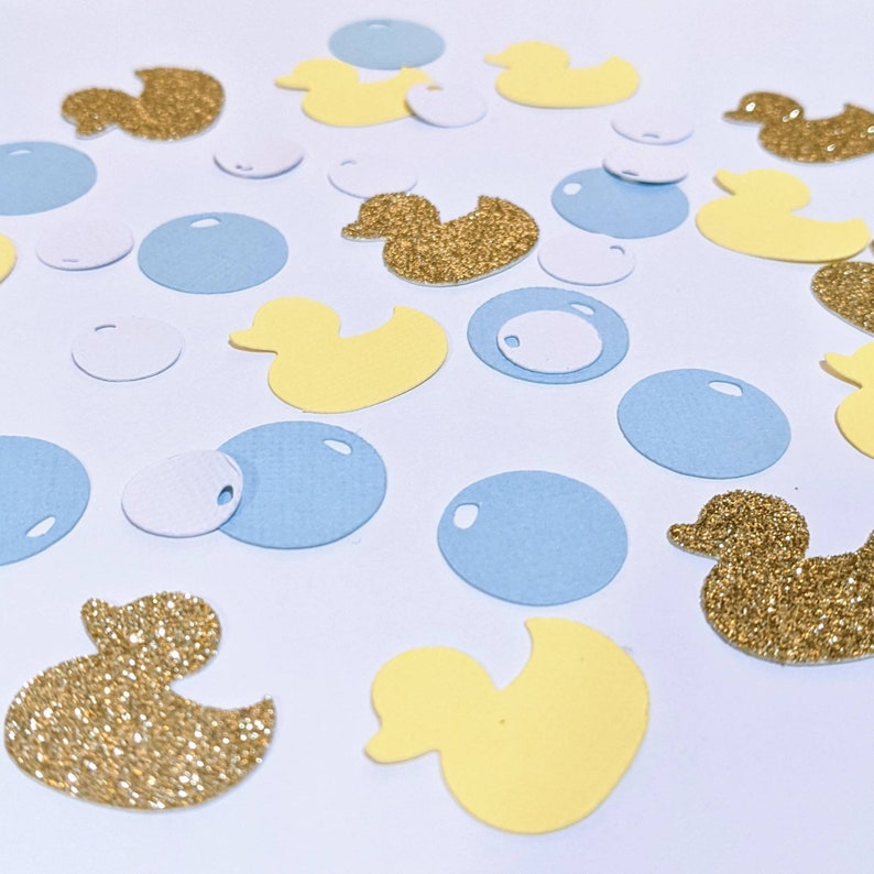Rubber Ducky Confetti Baby Shower Decorations Birthday Party Decorations First Birthday Bubbles Rubber Ducky Decorations