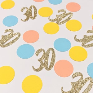 CHOISISSEZ VOTRE NUMÉRO Décorations d'anniversaire / Or rose, argent, or / Décoration de fête / Confettis d'anniversaire / Décoration de table / 21, 30, 60, 50