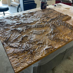 35 op de 3D-reliëfkaart van Utah
