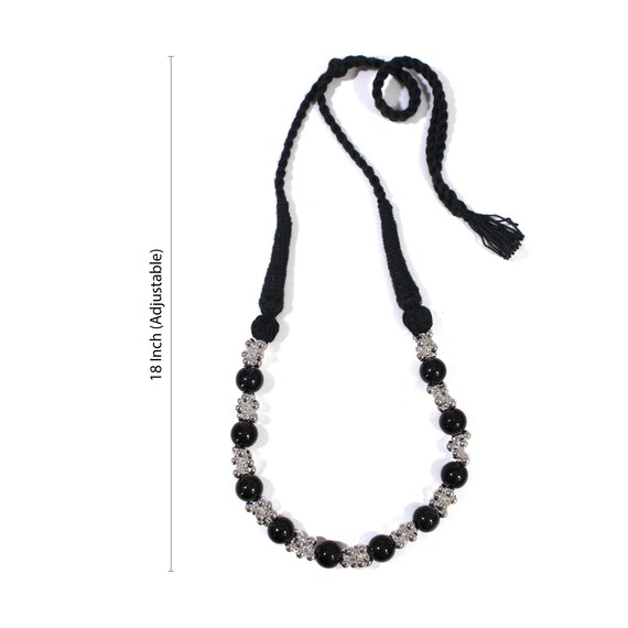 High Quality Oxidized German Silver Bail Motifs Black Glass Beads Tribal Choker Necklace Indian Jewelry Boho Gypsy Jewelry Beaded Jewelry