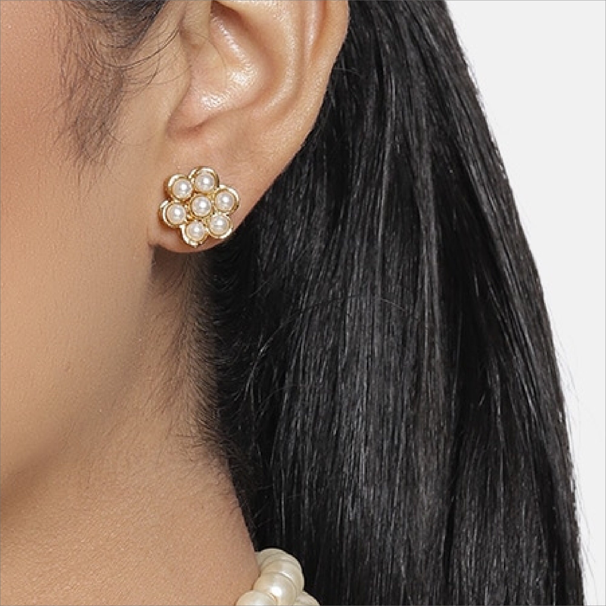 Zaveri Pearls High Quality Gold Plated Pearls Studded Round - Etsy