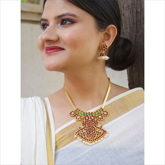 High Quality Antique Gold Plated Red 